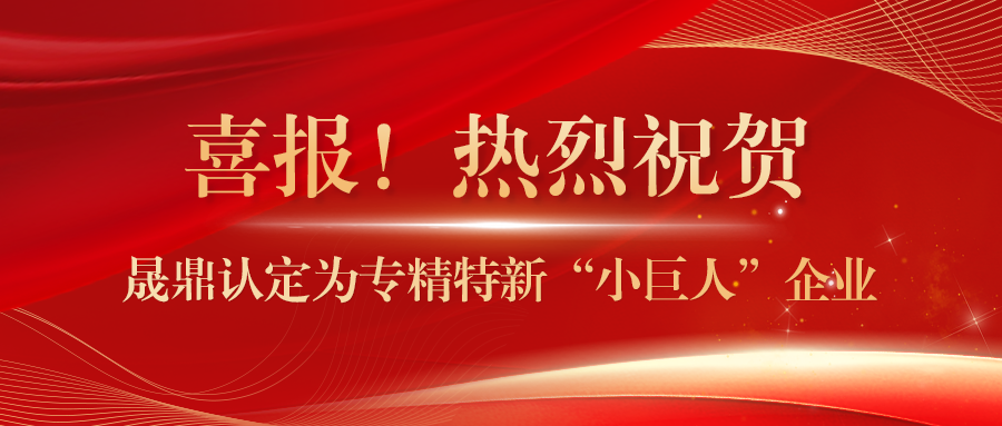 喜報！晟鼎認(rèn)定為專精特新&ldquo;小巨人&rdquo;企業(yè)