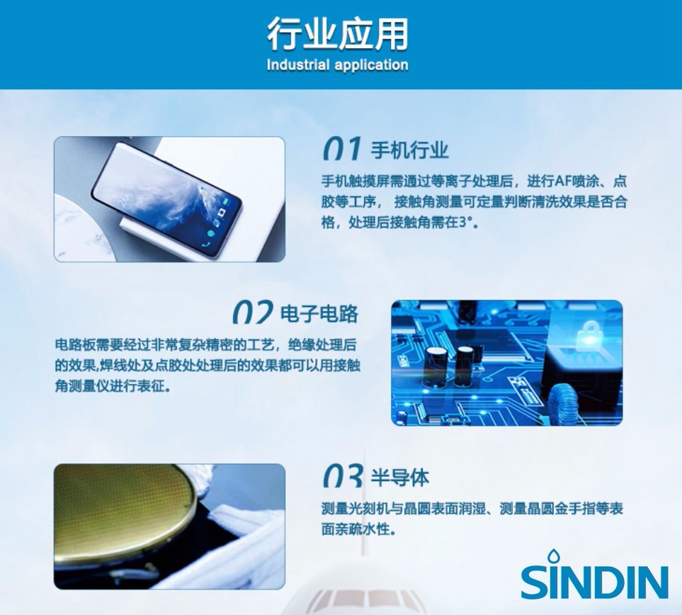 接觸角測(cè)量?jī)x行業(yè)應(yīng)用，手機(jī)行業(yè)，電子電路，半導(dǎo)體.JPG